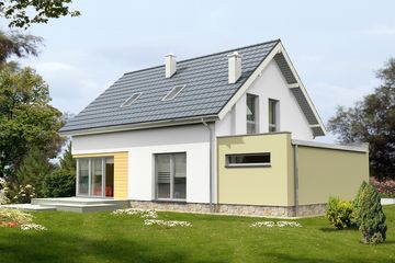Projekt domu Fulton II LMP342a - parterowy z poddaszem dom o powierzchni 136,89 m², dach dwuspadowy - ujęcie 3