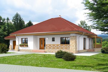  Projekt domu Denver DCB112 (WOB1563) - projekt domu parterowego - Zdjęcie 1