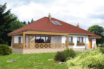  Projekt domu Denver DCB112 (WOB1563) - projekt domu parterowego - Zdjęcie 2