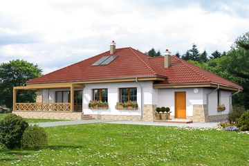 Projekt domu Denver DCB112 - parterowy dom o powierzchni 99,35 m², dach czterospadowy - ujęcie 3