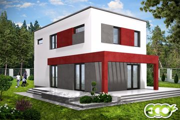  Projekt domu Bianka bez garażu [B] (WRF1548) - projekt domu z pełnym piętrem - Zdjęcie 2