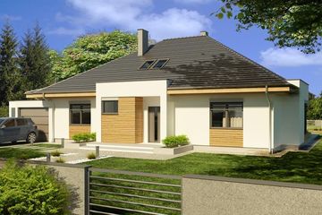  Projekt domu Alabama 4D 2-garaże (WRD2211) - projekt domu parterowego z poddaszem - Zdjęcie 2