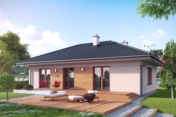  Projekt domu Decyma 2 (BSA2035) - projekt domu parterowego - Zdjęcie 2