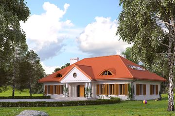  Projekt domu Tercja 7 (BSA2042) - projekt domu parterowego z poddaszem - Zdjęcie 2