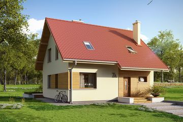  Projekt domu Kulczyk 2 (BSA2043) - projekt domu parterowego z poddaszem - Zdjęcie 1