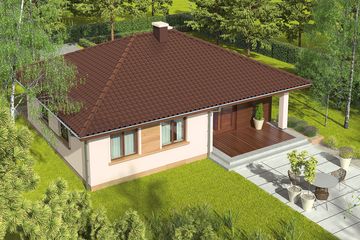  Projekt domu Margo Mocca (WRC2518) - projekt domu parterowego - Zdjęcie 3