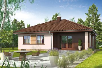  Projekt domu Margo Mocca (WRC2518) - projekt domu parterowego - Zdjęcie 2