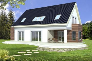  Projekt domu Ada A (WRD2301) - projekt domu parterowego z poddaszem - Zdjęcie 2