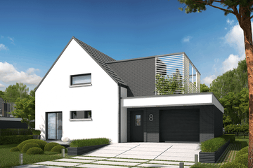 Projekt domu Markus G1 - parterowy z poddaszem dom o powierzchni 142,81 m², dach dwuspadowy - ujęcie 3