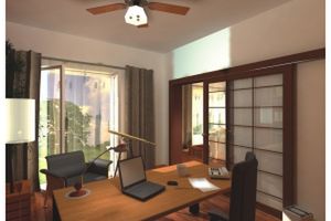  Projekt domu Mila 4 wersja A z pojedynczym garażem paliwo stałe (WRD2283) - projekt domu parterowego - Zdjęcie 10