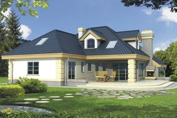  Projekt domu Lawenda B z piwnicą (WRD2115) - projekt domu parterowego z poddaszem - Zdjęcie 3