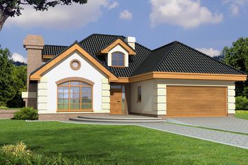  Projekt domu Lawenda 2A z piwnicą (WRD2116) - projekt domu parterowego z poddaszem - Zdjęcie 2