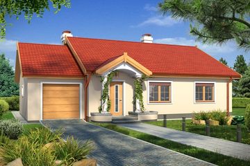  Projekt domu Hugo wersja A paliwo stałe (WRD2267) - projekt domu parterowego - Zdjęcie 1