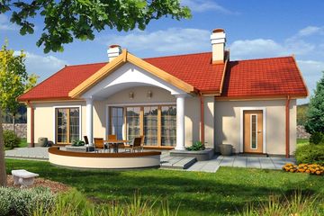  Projekt domu Hugo wersja A paliwo stałe (WRD2267) - projekt domu parterowego - Zdjęcie 2