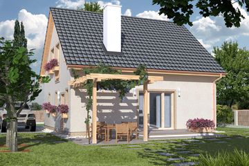  Projekt domu Hiacynt A (WRD2131) - projekt domu parterowego z poddaszem - Zdjęcie 2