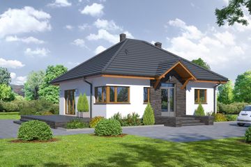  Projekt domu Antonin 25 (KRP1621) - projekt domu parterowego - Zdjęcie 1