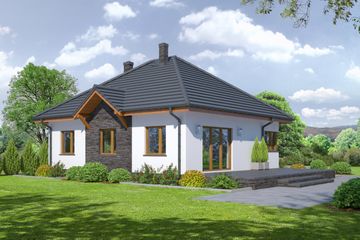  Projekt domu Antonin 25 (KRP1621) - projekt domu parterowego - Zdjęcie 2