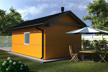  Projekt budynku gospodarczego G203 - Budynek gospodarczy (PRA1222) - projekt budynku parterowego - Zdjęcie 2
