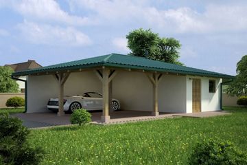  Projekt budynku gospodarczego G117 - Budynek gospodarczy (PRA1223) - projekt budynku parterowego - Zdjęcie 1