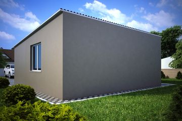  Projekt garażu G126 - Budynek garażowy (PRA1243) - projekt garażu parterowego - Zdjęcie 2