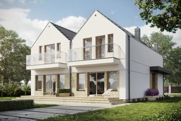  Projekt domu D219A (WAI1366) - projekt domu parterowego z poddaszem - Zdjęcie 2