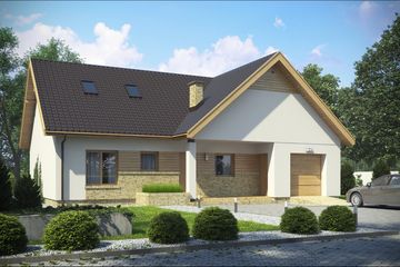  Projekt domu D147 (WAI1363) - projekt domu parterowego - Zdjęcie 1