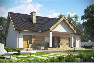  Projekt domu D147 (WAI1363) - projekt domu parterowego - Zdjęcie 2