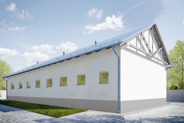  Projekt garażu G210 - Budynek garazowy (PRA1247) - projekt garażu parterowego - Zdjęcie 2