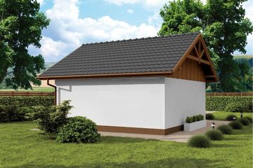  Projekt budynku gospodarczego G73B budynek gospodarczy (SLN2234) - projekt budynku parterowego - Zdjęcie 2