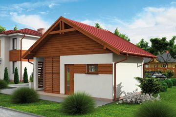  Projekt budynku gospodarczego G326 Budynek gospodarczy (SLN2236) - projekt budynku parterowego - Zdjęcie 2