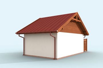  Projekt budynku gospodarczego G326 Budynek gospodarczy (SLN2236) - projekt budynku parterowego - Zdjęcie 4