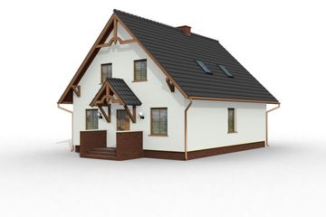  Projekt domu Acapulco szkielet drewniany (SLN2251) - projekt domu parterowego z poddaszem - Zdjęcie 4