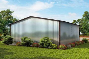  Projekt garażu GB41 projekt garażu blaszanego dwustanowiskowego (SLN2303) - projekt garażu parterowego - Zdjęcie 3