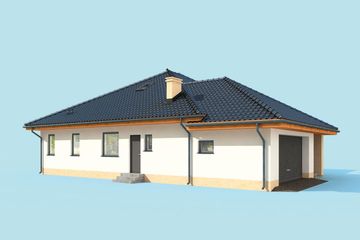  Projekt domu Alexandria dom jednorodzinny (SLN2272) - projekt domu parterowego - Zdjęcie 4