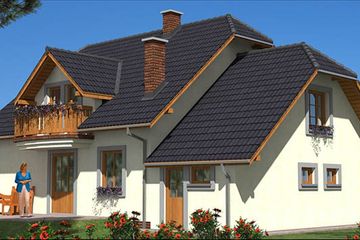  Projekt domu A-117 Dom tradycyjny (BBD1192) - projekt domu parterowego z poddaszem - Zdjęcie 3