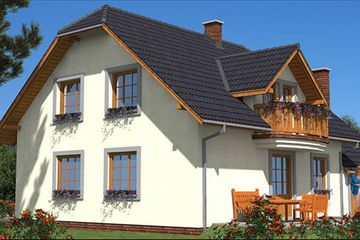  Projekt domu A-117 Dom tradycyjny (BBD1192) - projekt domu parterowego z poddaszem - Zdjęcie 4