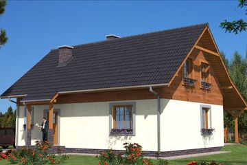  Projekt domu A-116 Dom tradycyjny (BBD1193) - projekt domu parterowego z poddaszem - Zdjęcie 1