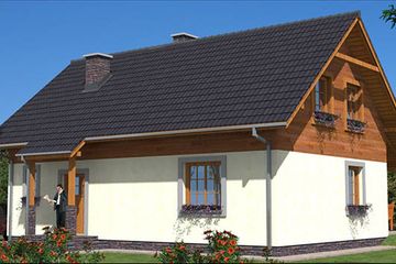  Projekt domu A-116 Dom tradycyjny (BBD1193) - projekt domu parterowego z poddaszem - Zdjęcie 3