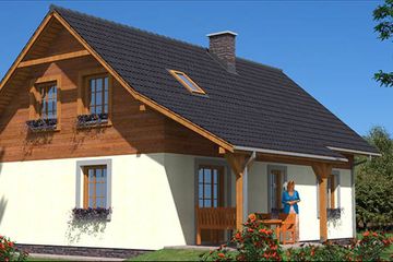  Projekt domu A-116 Dom tradycyjny (BBD1193) - projekt domu parterowego z poddaszem - Zdjęcie 4