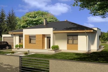  Projekt domu Alabama C garaż (WRD2315) - projekt domu parterowego - Zdjęcie 1