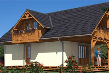  Projekt domu A-118 Dom tradycyjny (BBD1196) - projekt domu parterowego z poddaszem - Zdjęcie 3