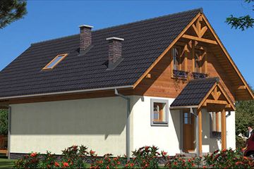  Projekt domu A-118 Dom tradycyjny (BBD1196) - projekt domu parterowego z poddaszem - Zdjęcie 4