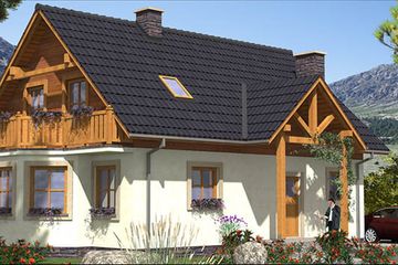  Projekt domu L-58 Dom zimowa murowany (BBD1198) - projekt domu parterowego z poddaszem - Zdjęcie 4