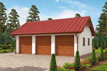  Projekt budynku gospodarczego G305a budynek gospodarczy (SLN2292) - projekt budynku parterowego - Zdjęcie 1