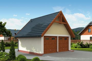  Projekt budynku gospodarczego G325 budynek gospodarczy (SLN2317) - projekt budynku parterowego - Zdjęcie 1