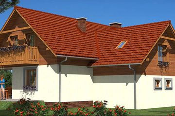  Projekt domu A-123 Dom tradycyjny (BBD1206) - projekt domu parterowego z poddaszem - Zdjęcie 3