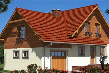  Projekt domu A-123 Dom tradycyjny (BBD1206) - projekt domu parterowego z poddaszem - Zdjęcie 4