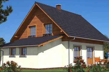  Projekt domu A-120 Dom tradycyjny (BBD1210) - projekt domu parterowego z poddaszem - Zdjęcie 4