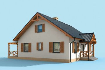  Projekt domu Olimpia (SLN2315) - projekt domu parterowego - Zdjęcie 3