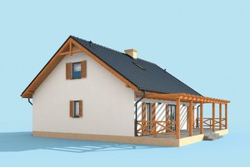  Projekt domu Olimpia (SLN2315) - projekt domu parterowego - Zdjęcie 4